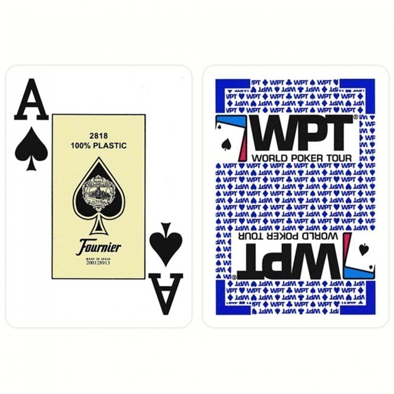 Fournier WPT Gold Edition Jumbo Index 2 Pips - Blue | Τράπουλα Fournier WPT Gold Edition Μπλε