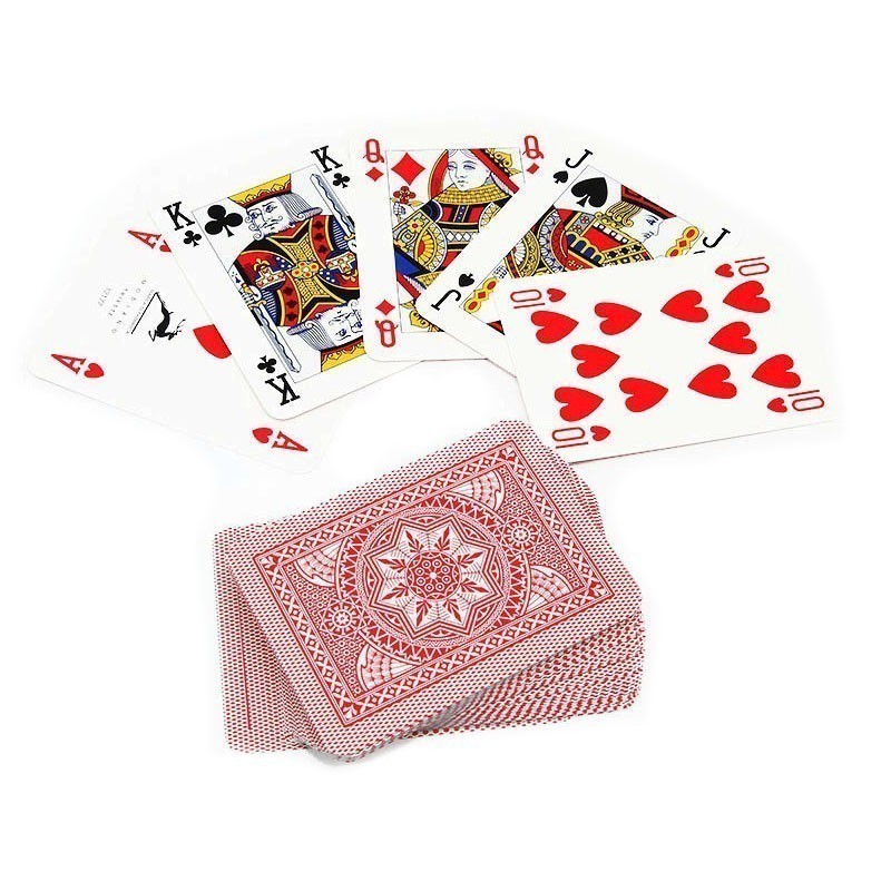 Modiano Cristallo Poker Τράπουλα Πλαστικοποιημένη Κόκκινη
