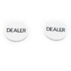 White Dealer Button (50mm) | Άσπρο Dealer Button (50mm)