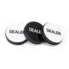 Dealer Button Black Large | Ντίλερ Button Μεγάλο Λευκό - Μαύρο