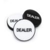 Dealer Button Black Large | Ντίλερ Button Μεγάλο Λευκό - Μαύρο
