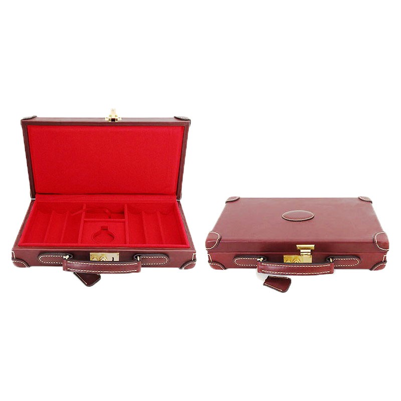 Leather Chip Case 300pcs | Βαλίτσα Δερμάτινη Για Μάρκες 300τεμ