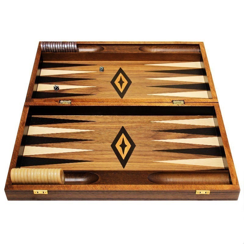 Backgammon board - Walnut | Τάβλι Βαλίτσα Καρυδιά Πολυτελείας