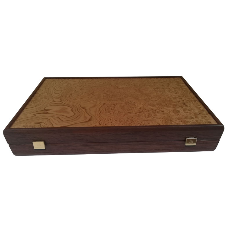 Backgammon Luxury Walnut Root with place 