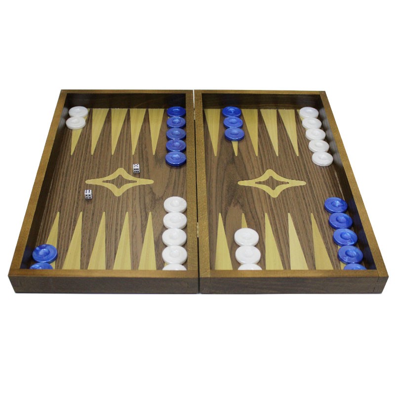 Backgammon board - Walnut Madera Big | Τάβλι Καρυδιά Μαδέρα Μεγάλο