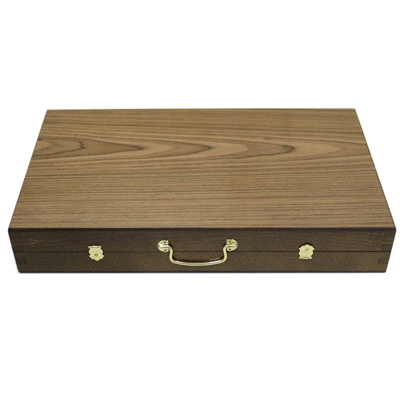 Backgammon board - Walnut Liberty Big | Τάβλι Βαλίτσα Καρυδιά Liberty Με Θήκες