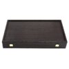 Gold Backgammon Board with Disk storage - Handmade Wenge veneer - Big size | Τάβλι Vertiko Gold Μεγάλο Με Θήκη