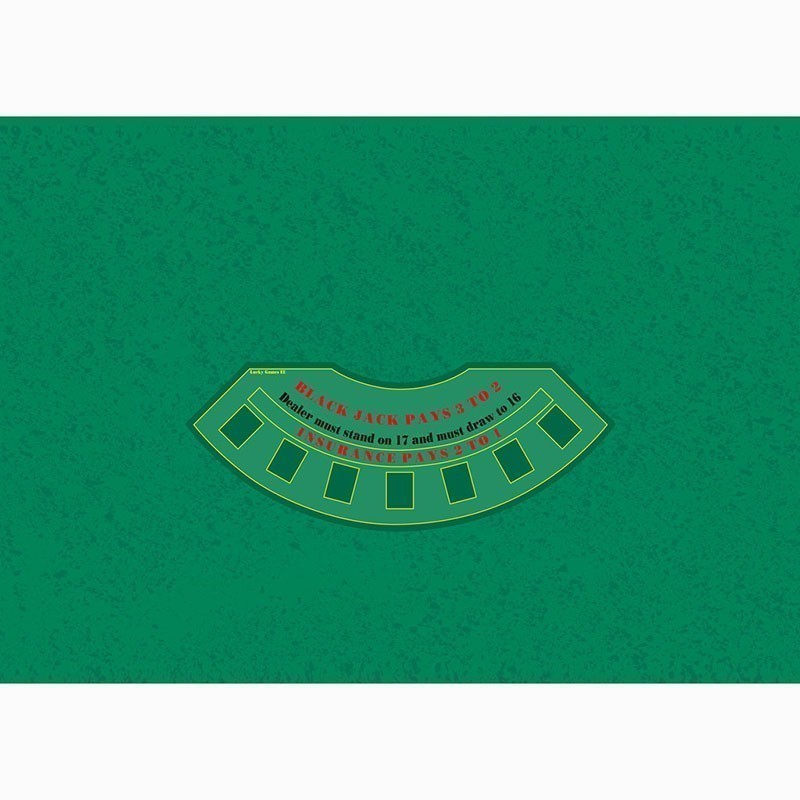 Blackjack Table Cloth - Rez Green | Τσόχα Black Jack Πράσινο Ρεζ