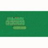Roulette Table Cloth - Rez RH Green with Racetrack | Τσόχα Ρουλέτας Ρεζ Πράσινο