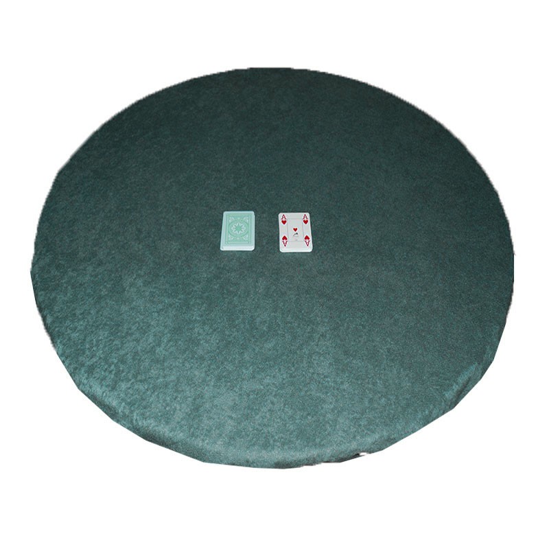 Round Felt Poker Table Cloth - Green With Elastic Band 1.50 Diam | Τσόχα Ροτόντα Με Λάστιχο Πράσινη
