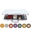 Poker Set 300pcs Monte Carlo Palace 14gr Clay -  Complete Game Set in Aluminium Carry Case | Σετ Μάρκες Πόκερ Palace 400τεμ 14gr Σε Βαλίτσα