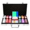 Poker Set 300pcs Monte Carlo Palace 14gr Clay -  Complete Game Set in Aluminium Carry Case | Σετ Μάρκες Πόκερ Palace 400τεμ 14gr Σε Βαλίτσα