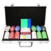 Poker Set 300pcs Protagon 14gr Ceramic Clay - Complete Game Set in Aluminium Carry Case | Σετ Μάρκες Πόκερ 300τεμ 14gr Σε Βαλίτσα