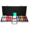 Poker Set 500pcs Poker Palace 14gr Clay - Complete Game Set in Aluminum Carry Case | Σετ Μάρκες Poker Palace 14gr 500τεμ Σε Βαλίτσα Αλουμινίου