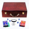 Poker Set 500pcs Monte Carlo Palace 14gr Clay - Complete Game Set in Luxury High Gloss Wooden Case | Σετ Μάρκες Πόκερ Palace 500τεμ 14gr Σε Ξύλινο Κουτί